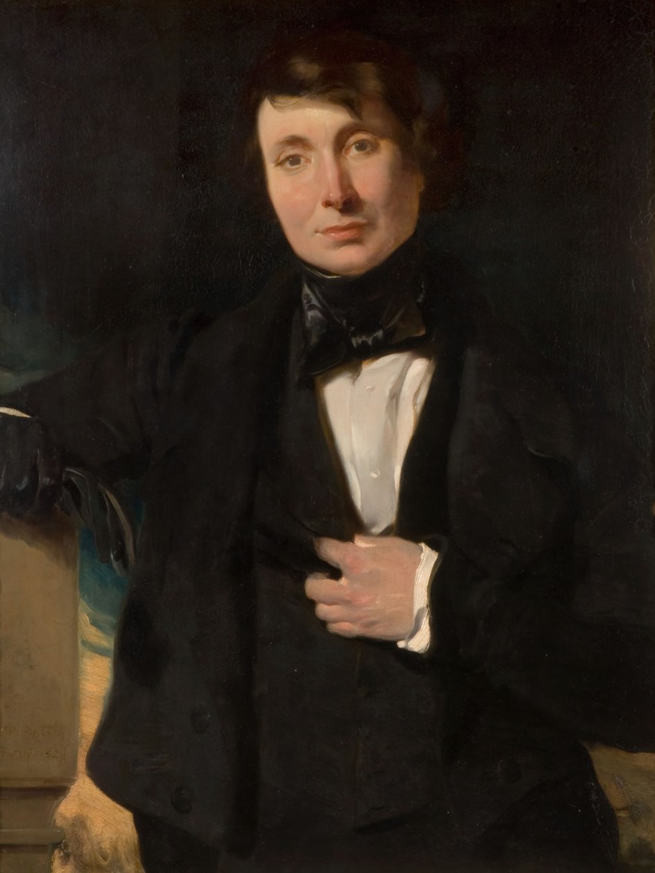Portræt af en mand, 1839. af R. T. Bott