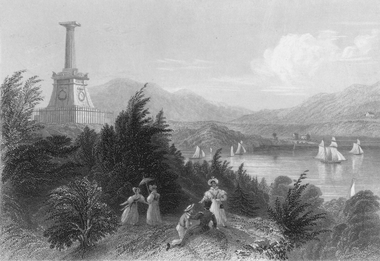 Kosciuskos grav, 1837. af R. Young