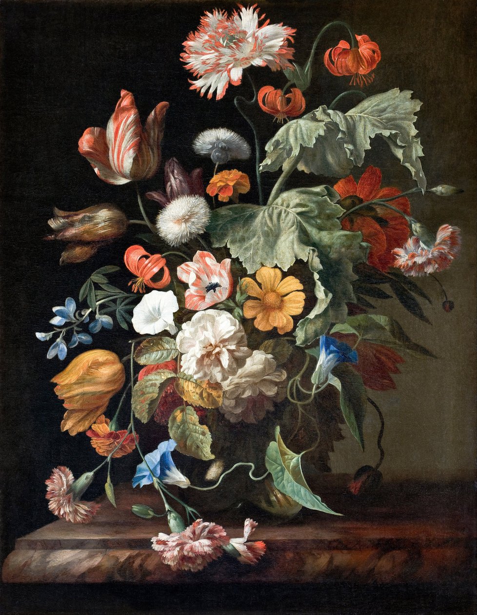 Stilleben med blomster af Rachel Ruysch