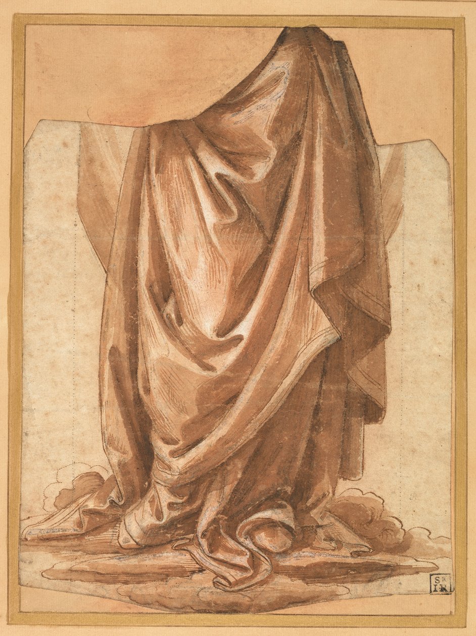 Draperistudie, før 1524 af Raffaellino del Garbo