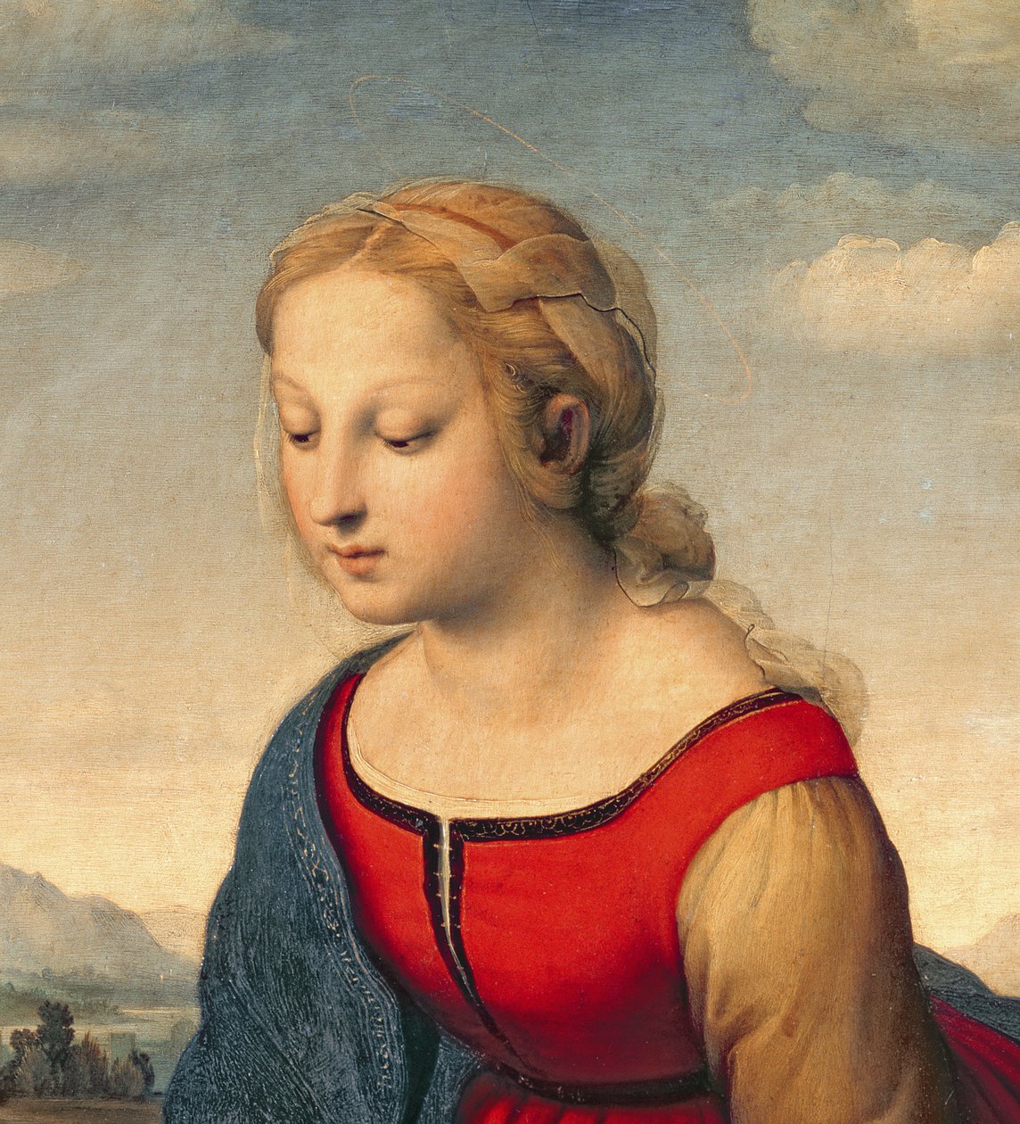 La Belle Jardiniere, 1507 (detalje af 8546) af Raffaello Sanzio Raphael
