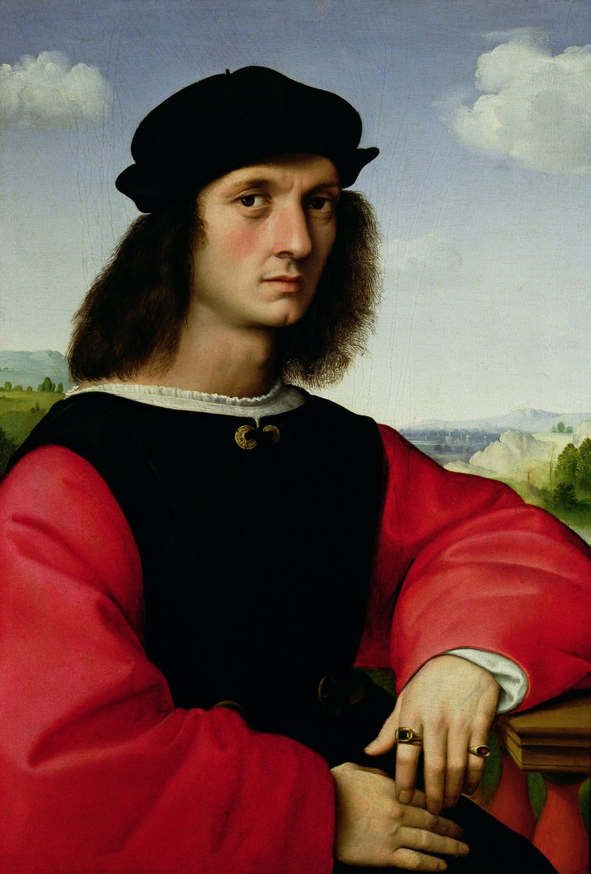 Portræt af Agnolo Doni, ca. 1505-06 af Raffaello Sanzio Raphael