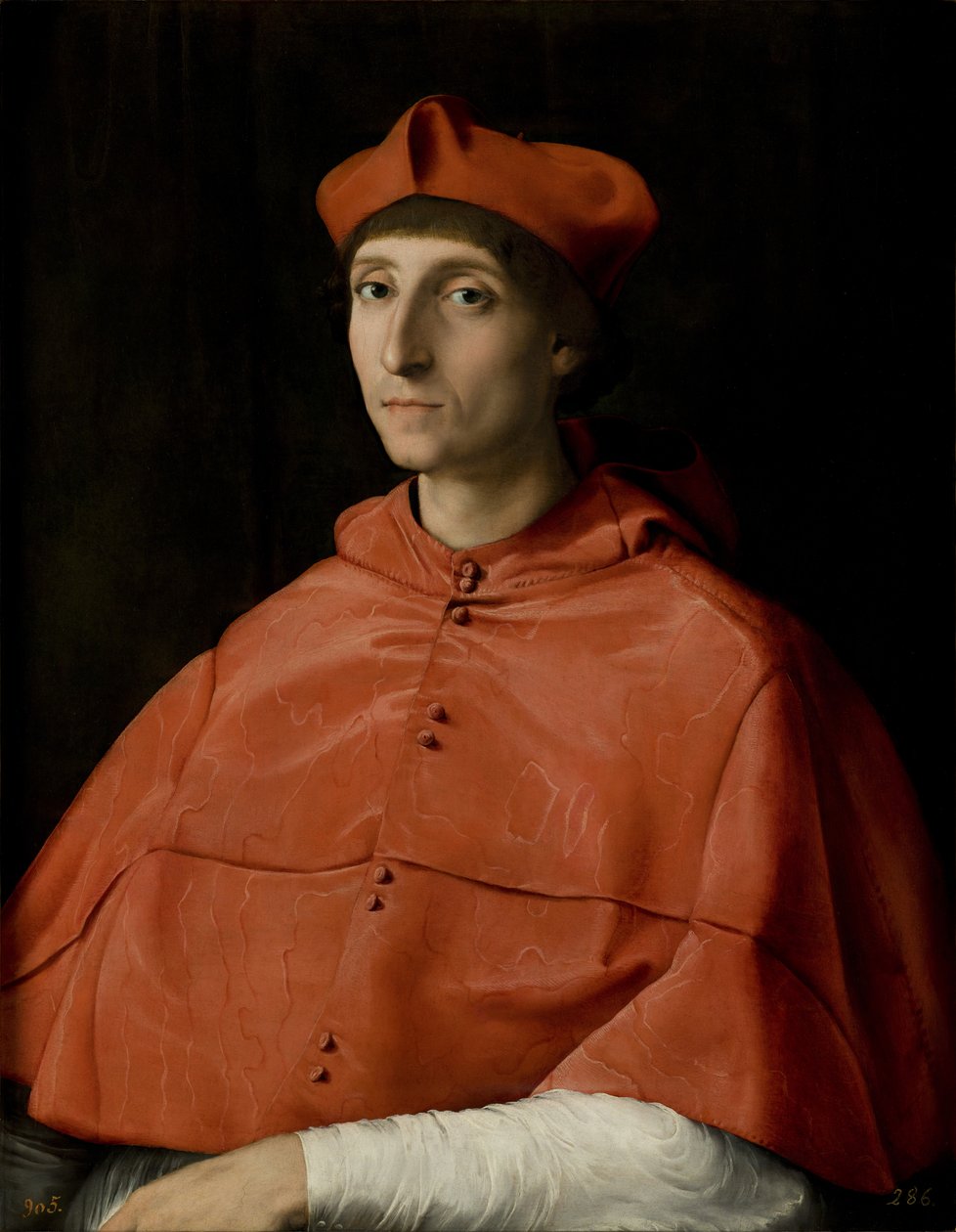 Portræt af en kardinal af Raffaello Sanzio Raphael