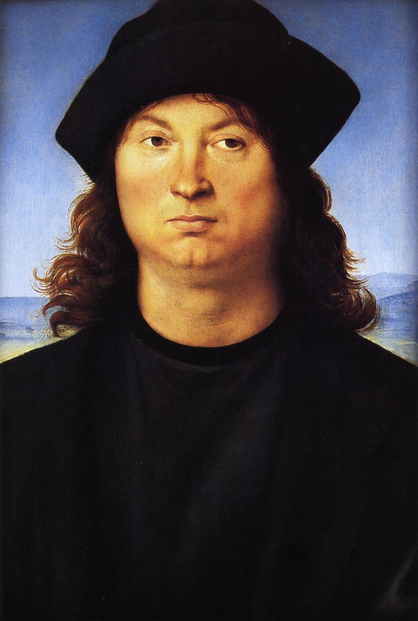 Portræt af en mand af Raffaello Sanzio Raphael
