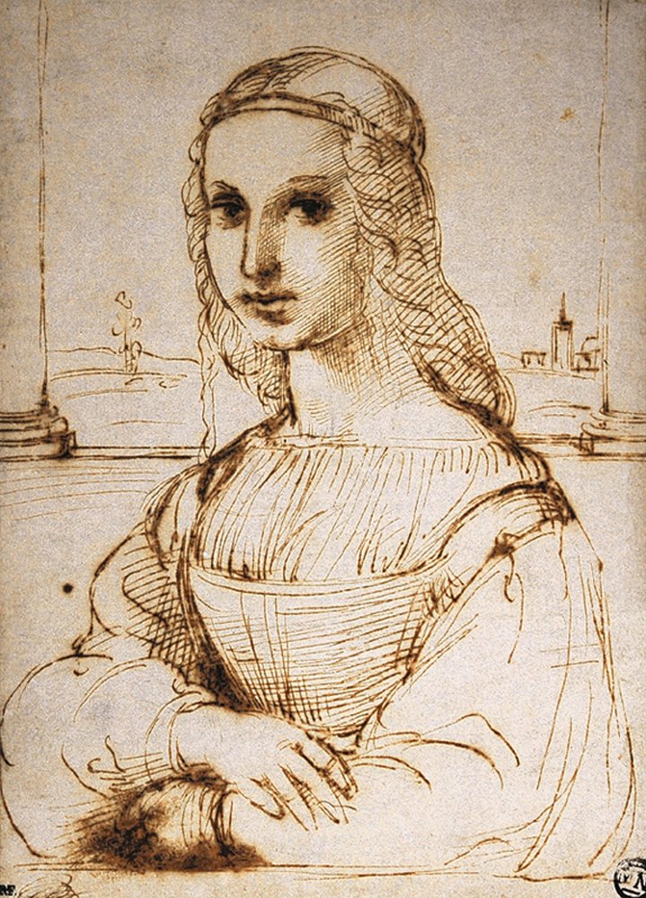Portræt af en ung kvinde af Raffaello Sanzio Raphael