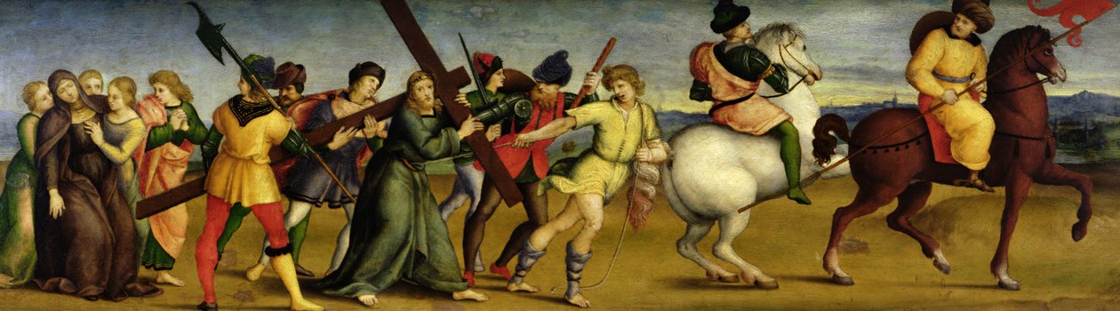 Processionen til Golgata, ca. 1504-05 (olie på træ) af Raffaello Sanzio Raphael
