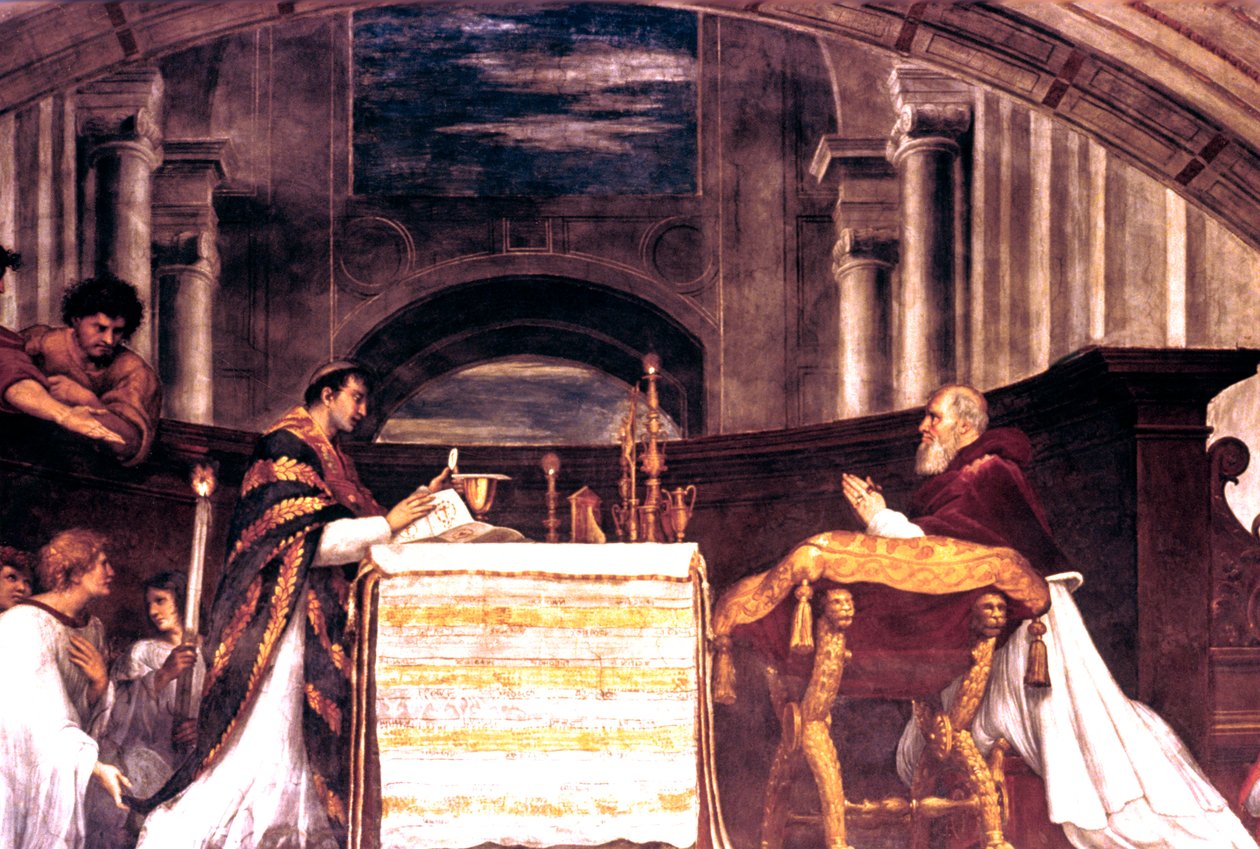 Messen i Bolsena detalje, 1512 af Raffaello Sanzio Raphael