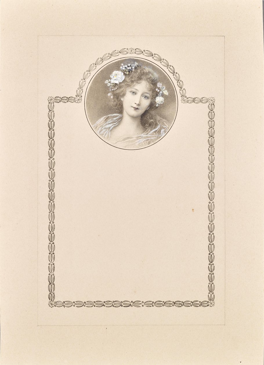 Design til lykønskningskort af Raimund Ritter Von Brennerstein Wichera