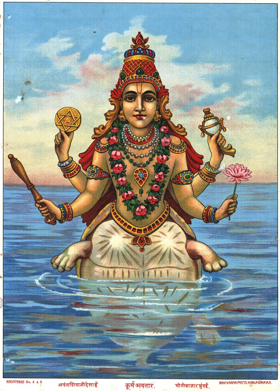 Kurma Avatar af Raja Ravi Varma af Raja Ravi Varma