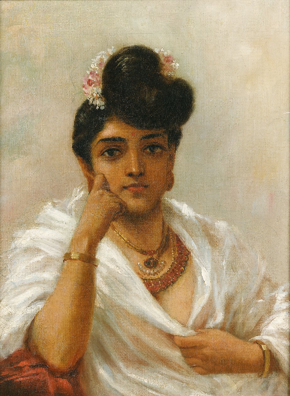 Malabar skønhed af Raja Ravi Varma