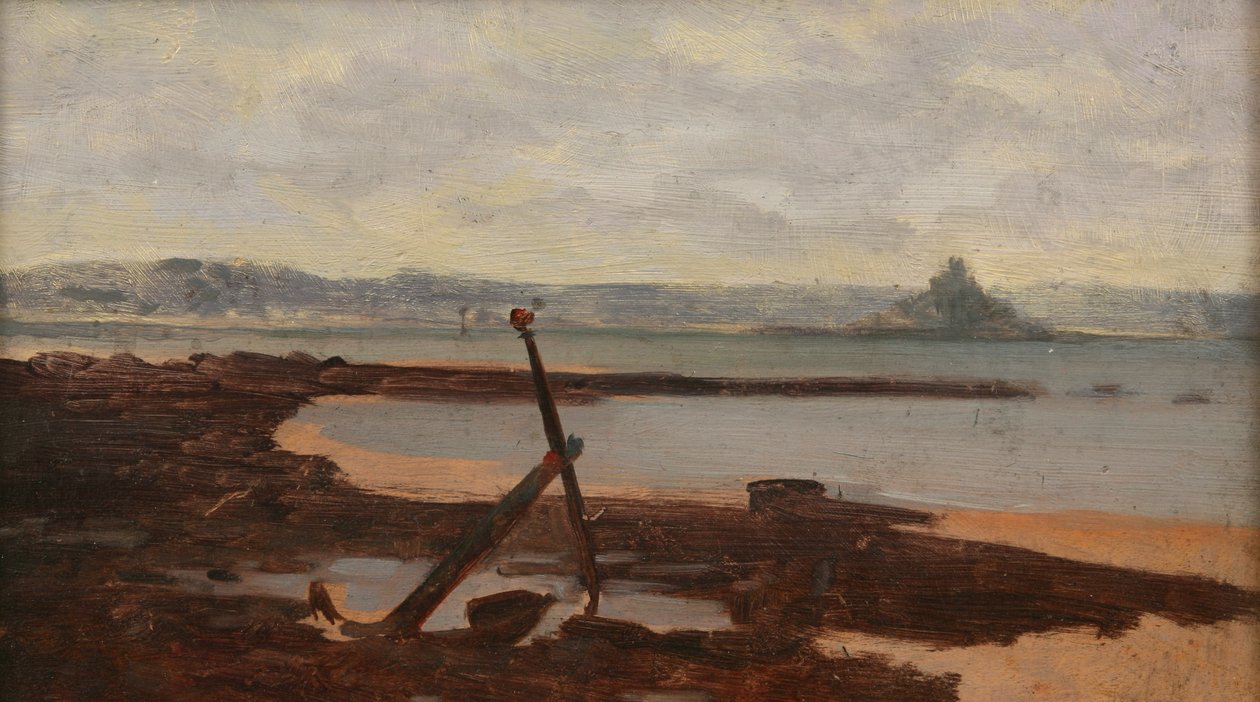 St Michaels Mount fra Newlyn Battery af Ralph Todd