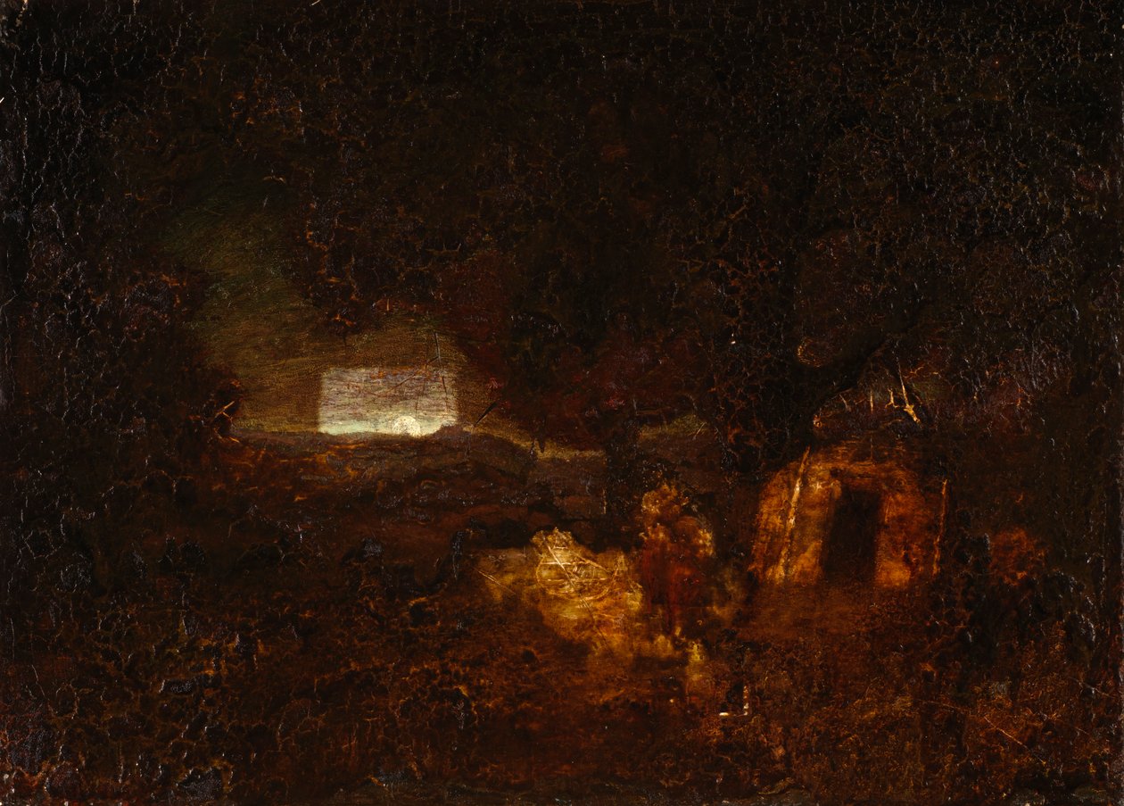 Kanobyggerne, efter 1879. af Ralph Albert Blakelock