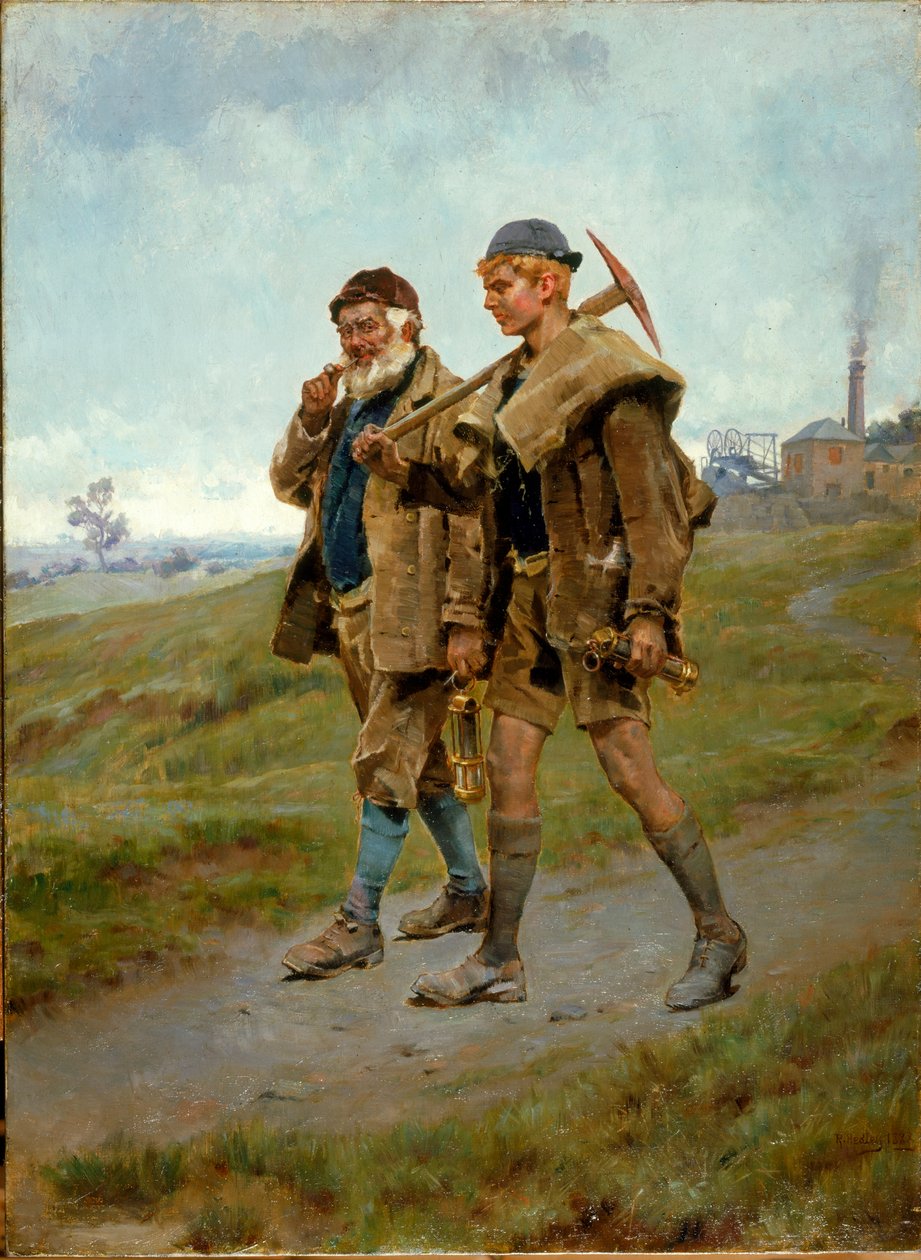 Går hjem, 1888 af Ralph Hedley