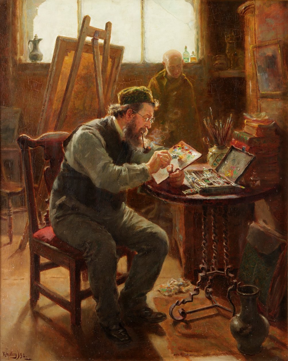 Portræt af Stephen Brownlow, 1892 af Ralph Hedley