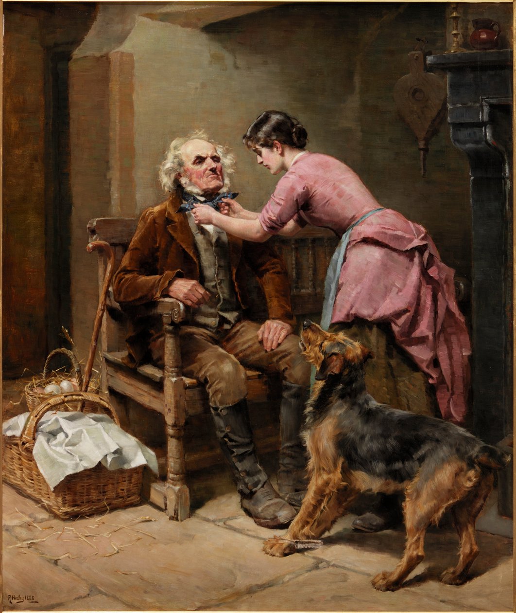 Forberedelse til marked, 1888 af Ralph Hedley