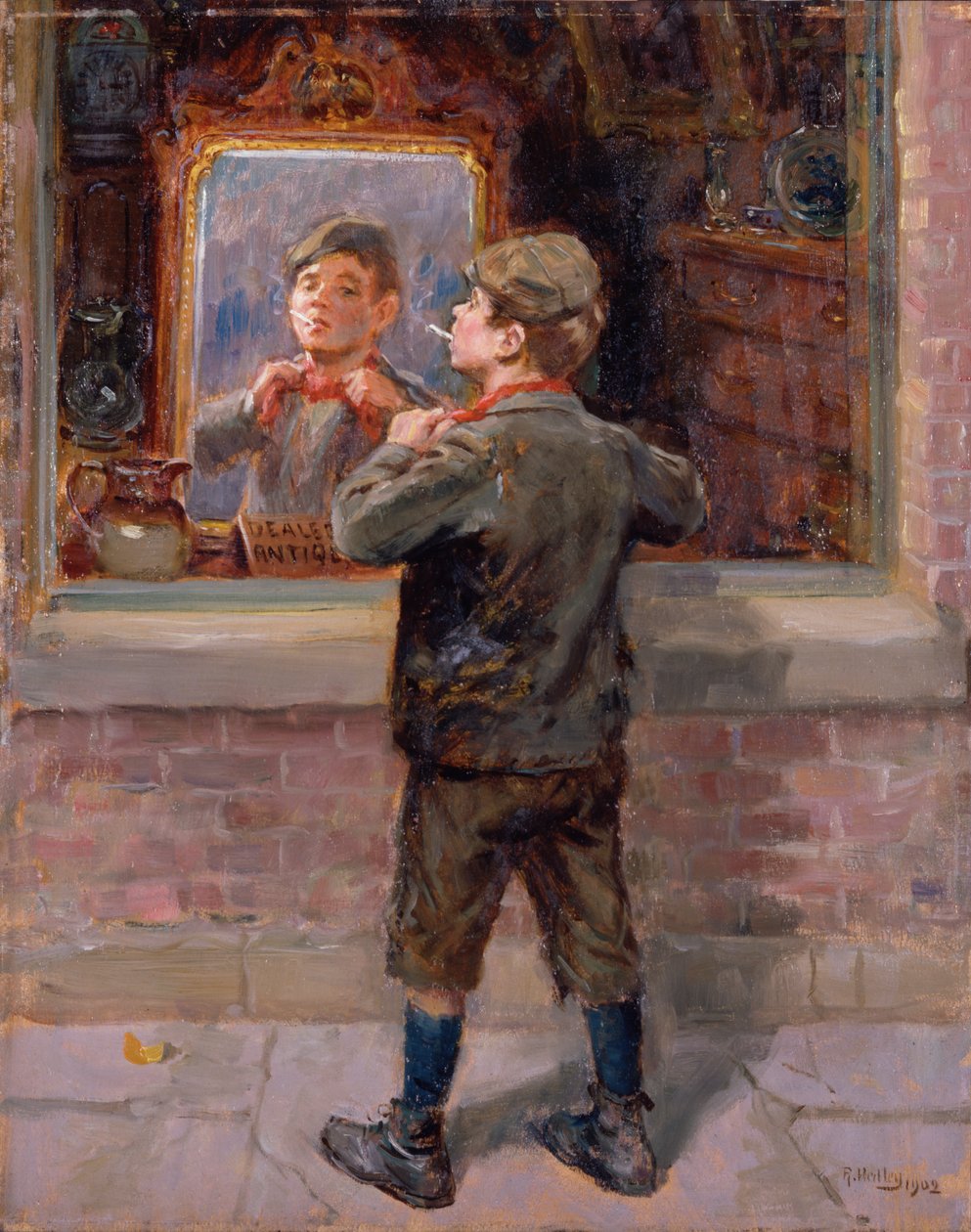 Den gamle kuriositetsbutik, 1909 af Ralph Hedley