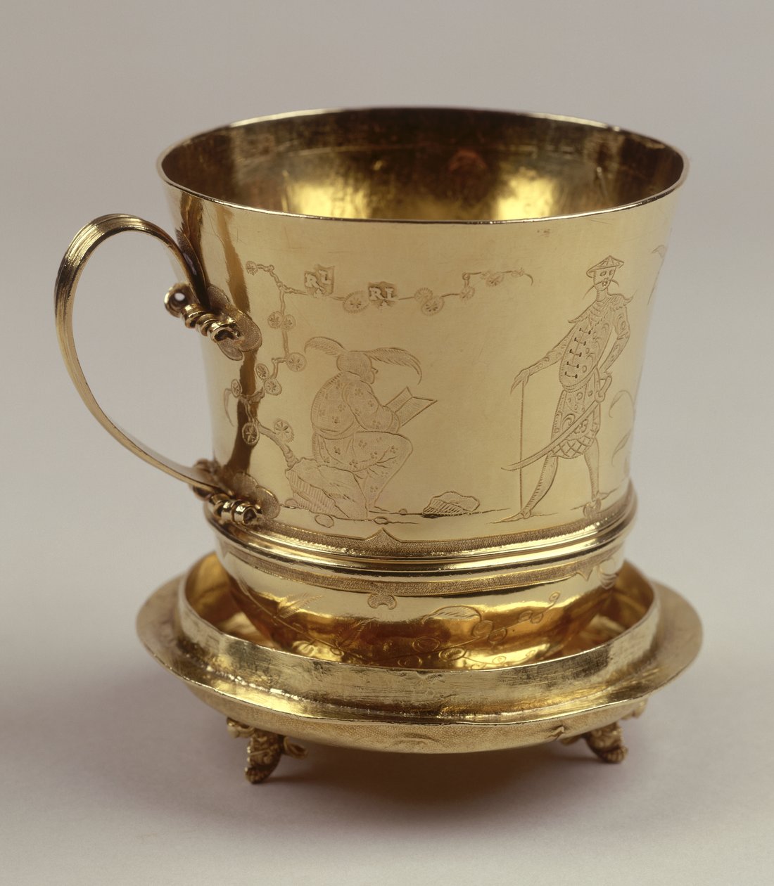 Chokoladekop af guld, ca. 1685 (sølv) (se 208937) af Ralph Leake