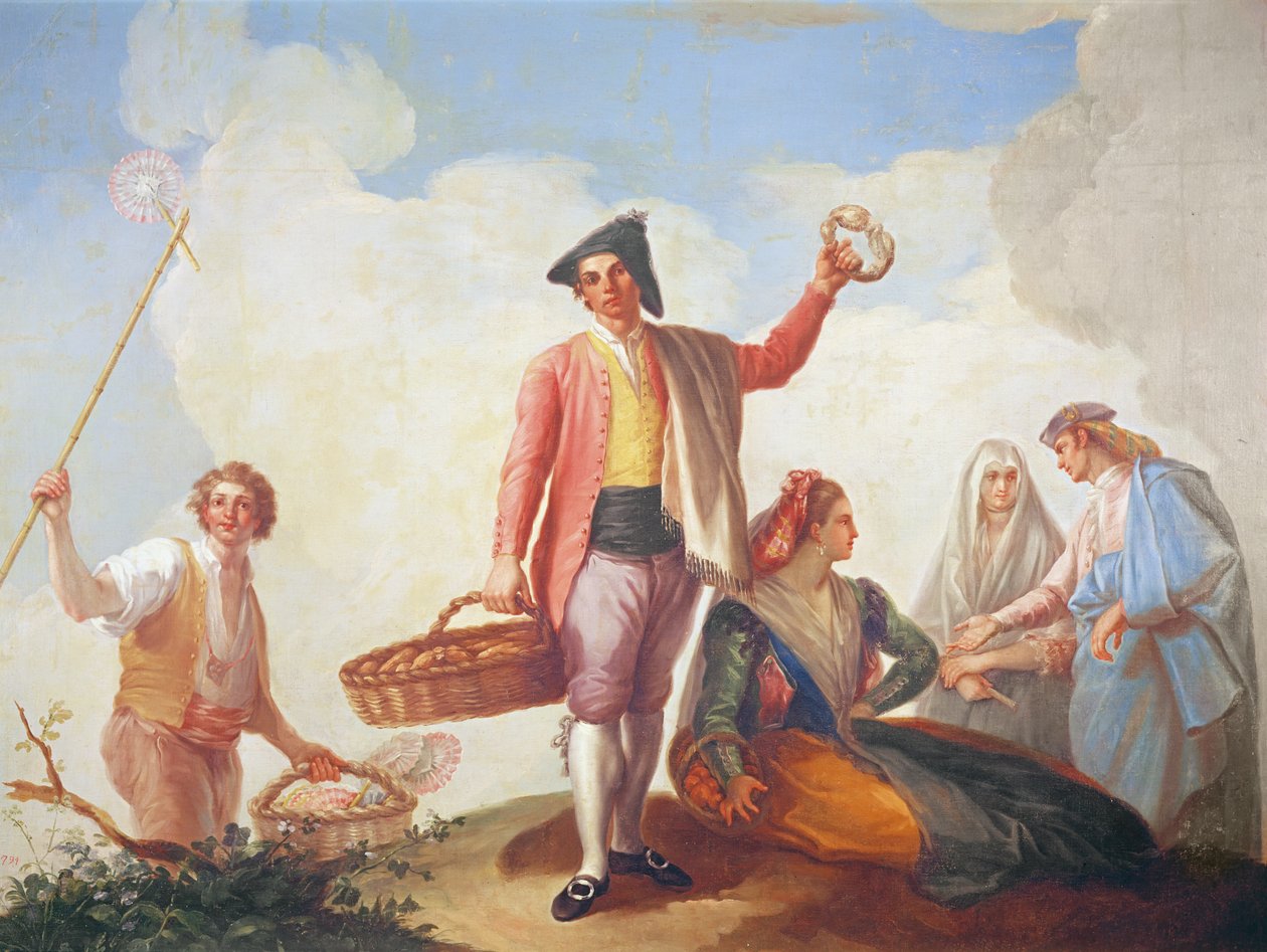 Leverandører af fans og roscas, 1788 af Ramon Bayeu y Subias