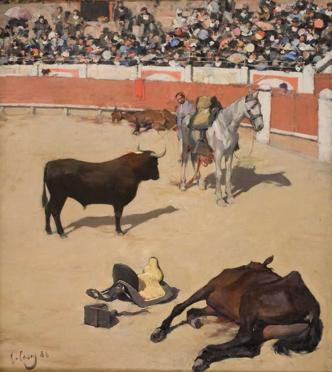 Tyr (døde heste) af Ramon Casas i Carbo