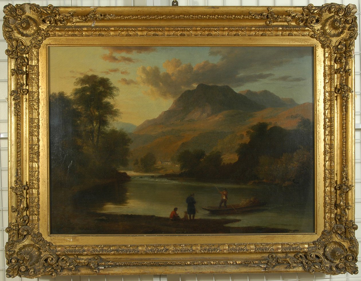 Loughrigg og floden Brathay, ca. 1807 af Ramsay Richard Reinagle