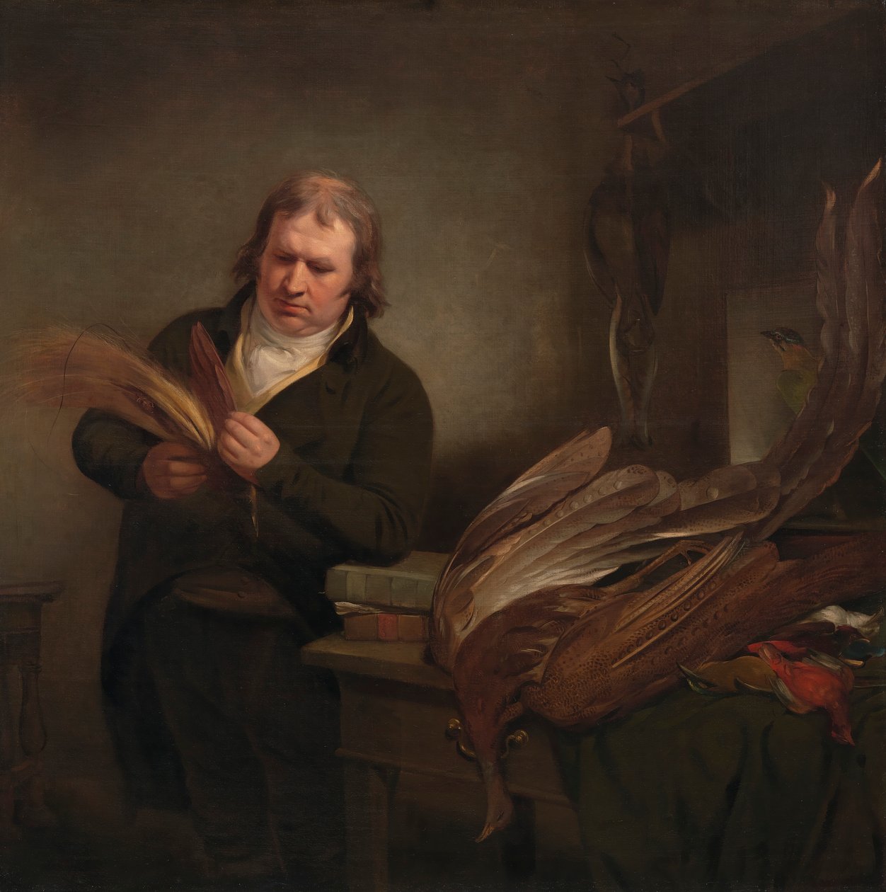 En ornitolog, muligvis John Latham af Ramsay Richard Reinagle