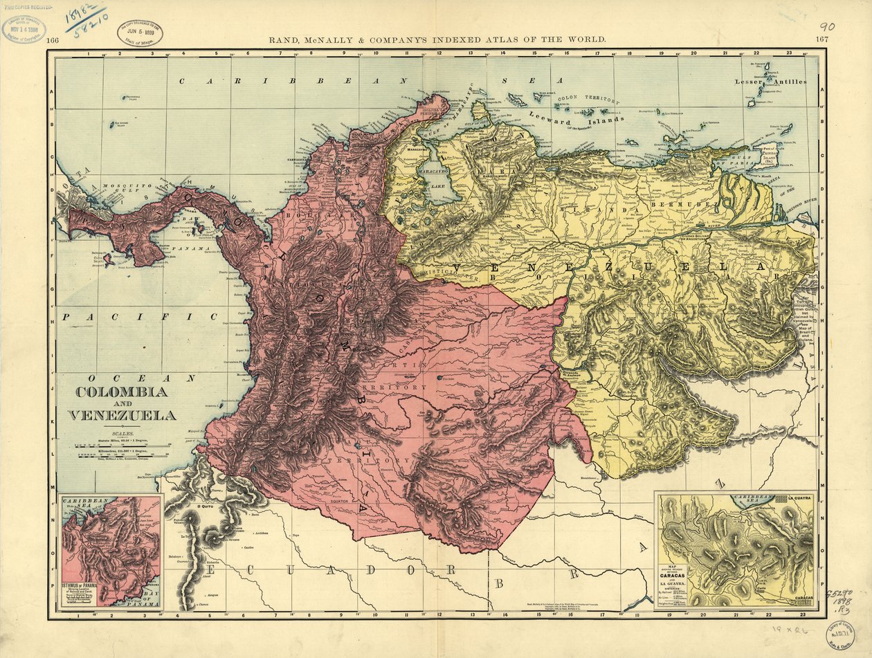 Colombia og Venezuela. LOC 2003627059 af Rand McNally and Company