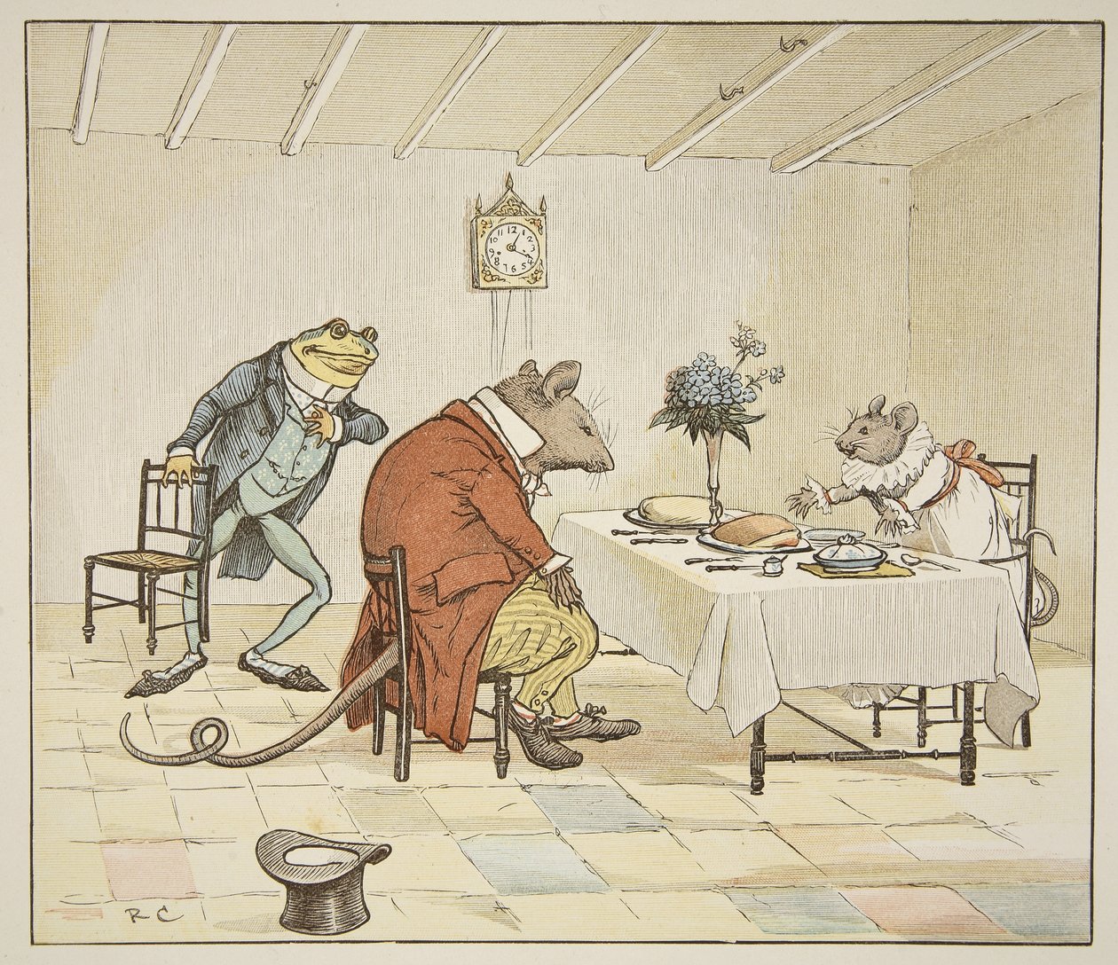 Bed, Miss Mouse, vil du give os noget øl, illustration fra 