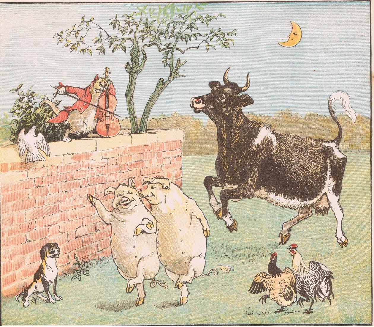 Koen hoppede over månen af Randolph Caldecott