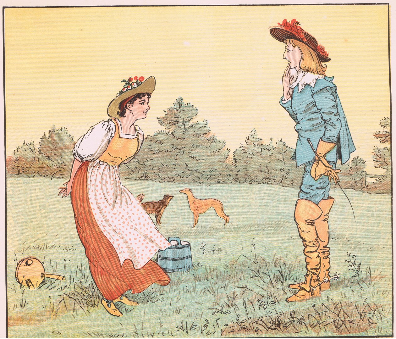 Så kan jeg ikke gifte mig med dig, min smukke stuepige! af Randolph Caldecott