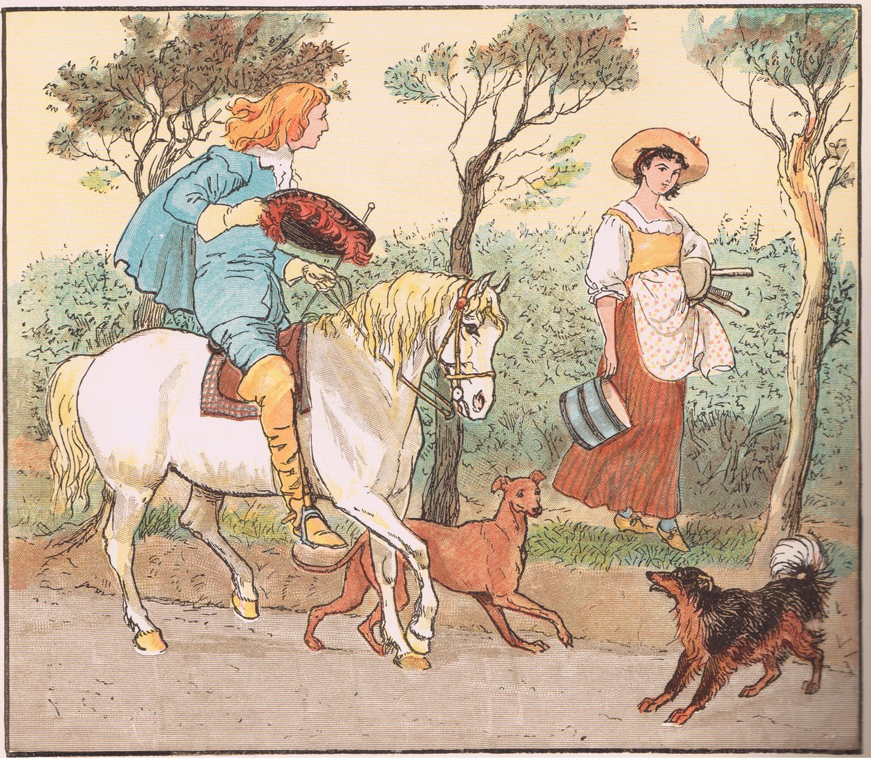 Hvor skal du hen, min smukke stuepige af Randolph Caldecott