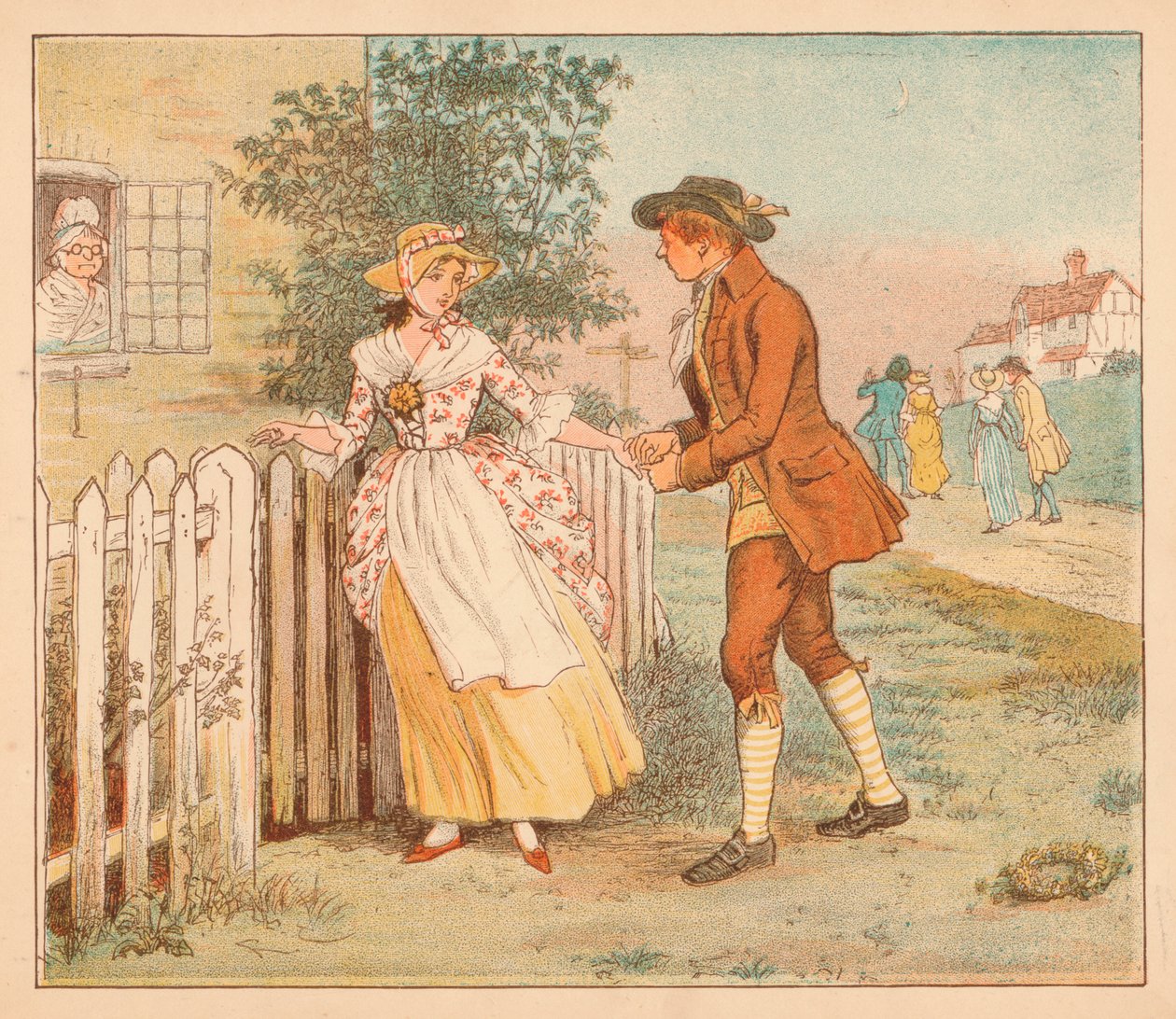 ...Nogle slentrede på vejen, c1885, 1934. af Randolph Caldecott