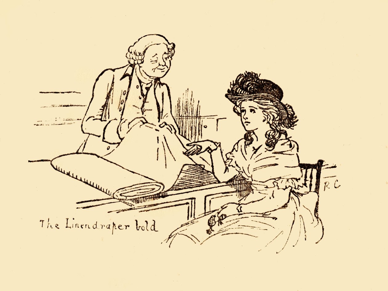 The Linendraper Bold, 1878, c1918. af Randolph Caldecott