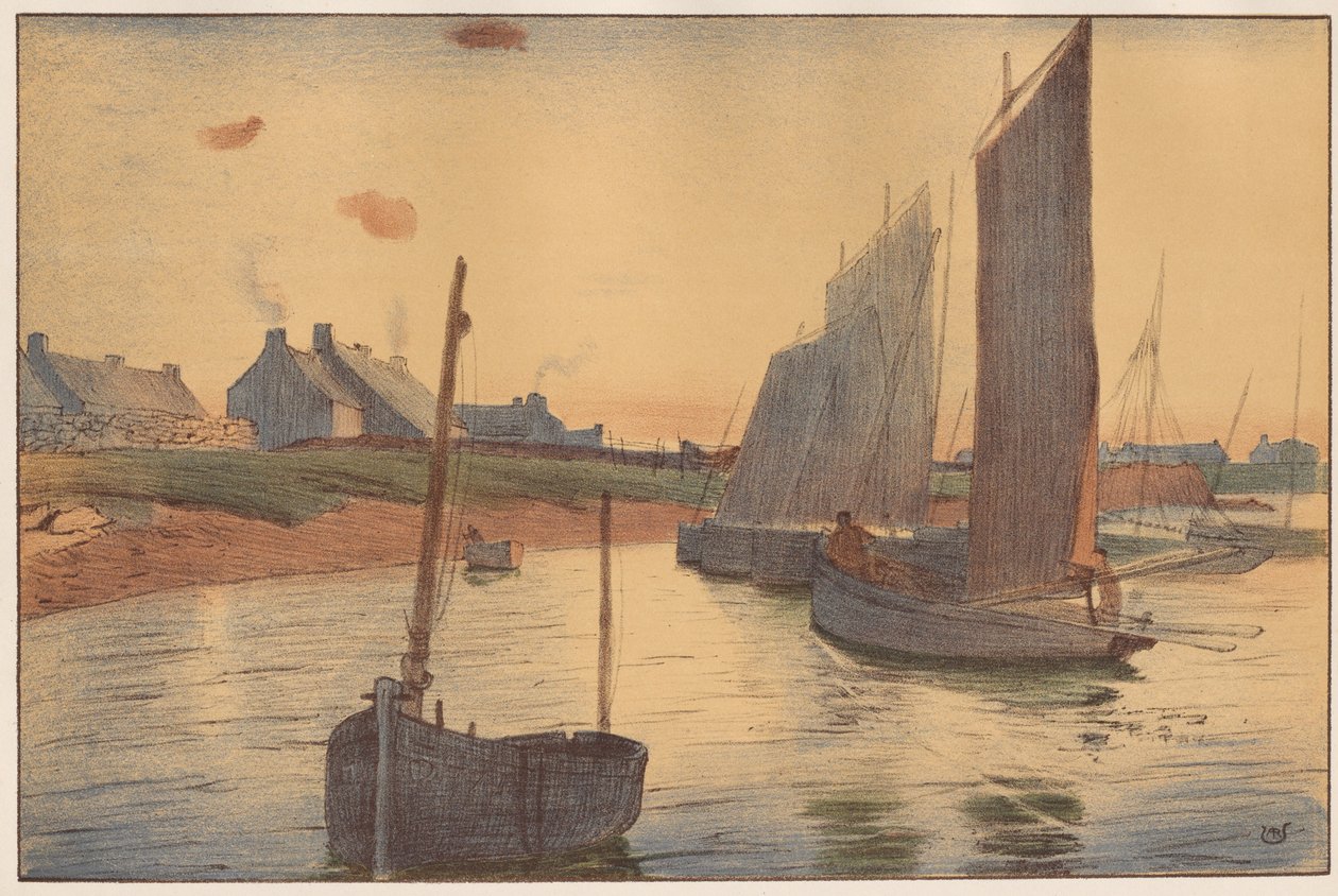 Sadness on the Sea, 1898. af Raoul André Ulmann