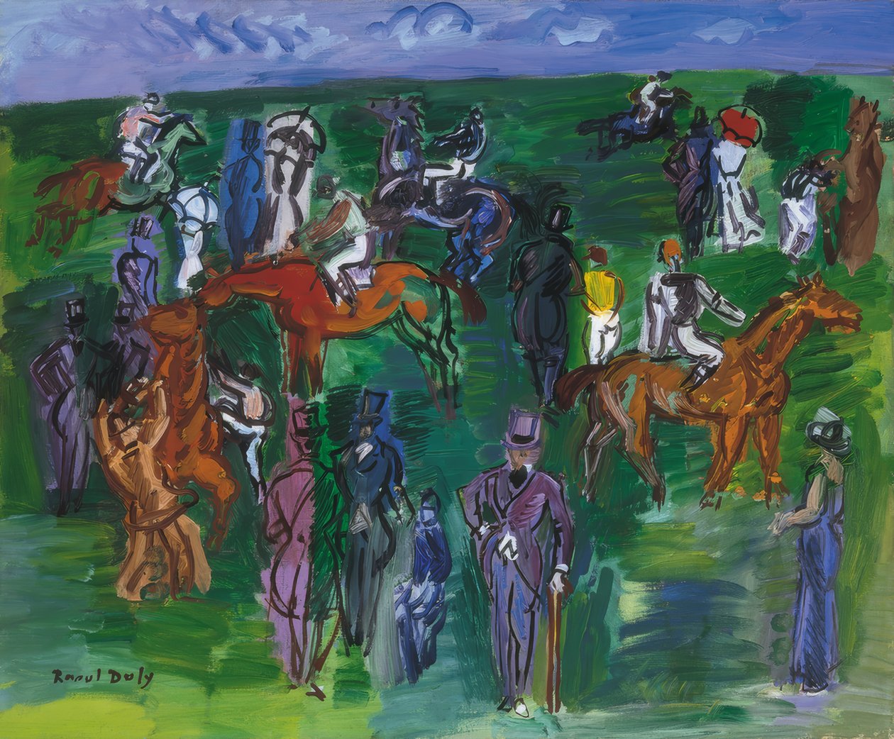 På væddeløbene af Raoul Dufy