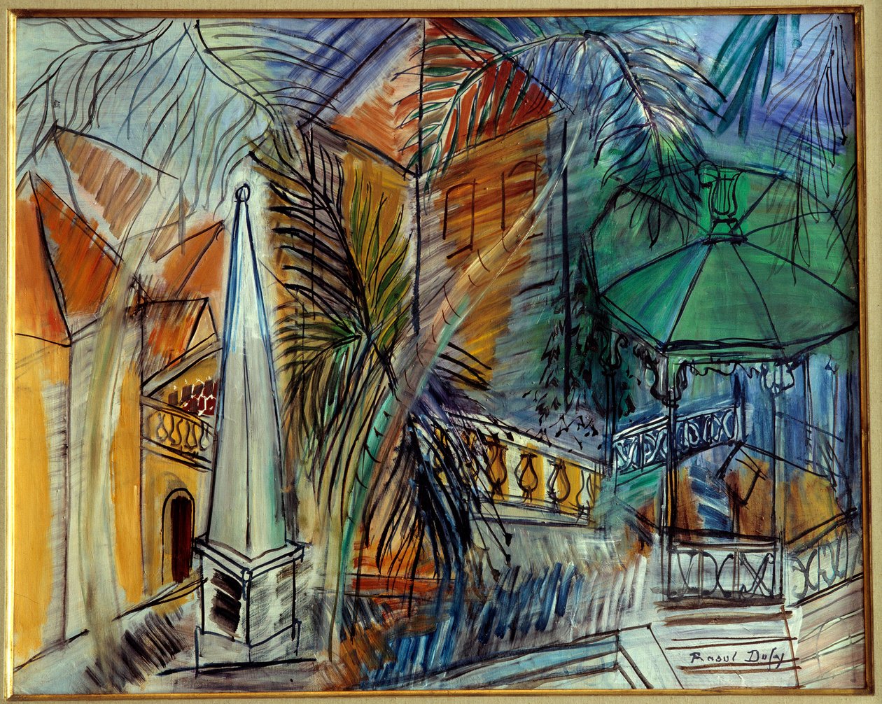 Jardin public a Hyeres af Raoul Dufy