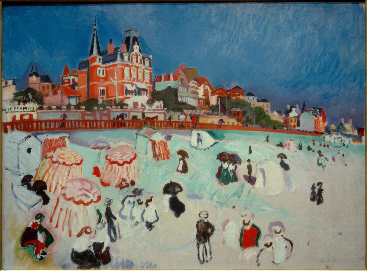 Sainte-Adresse Strand af Raoul Dufy