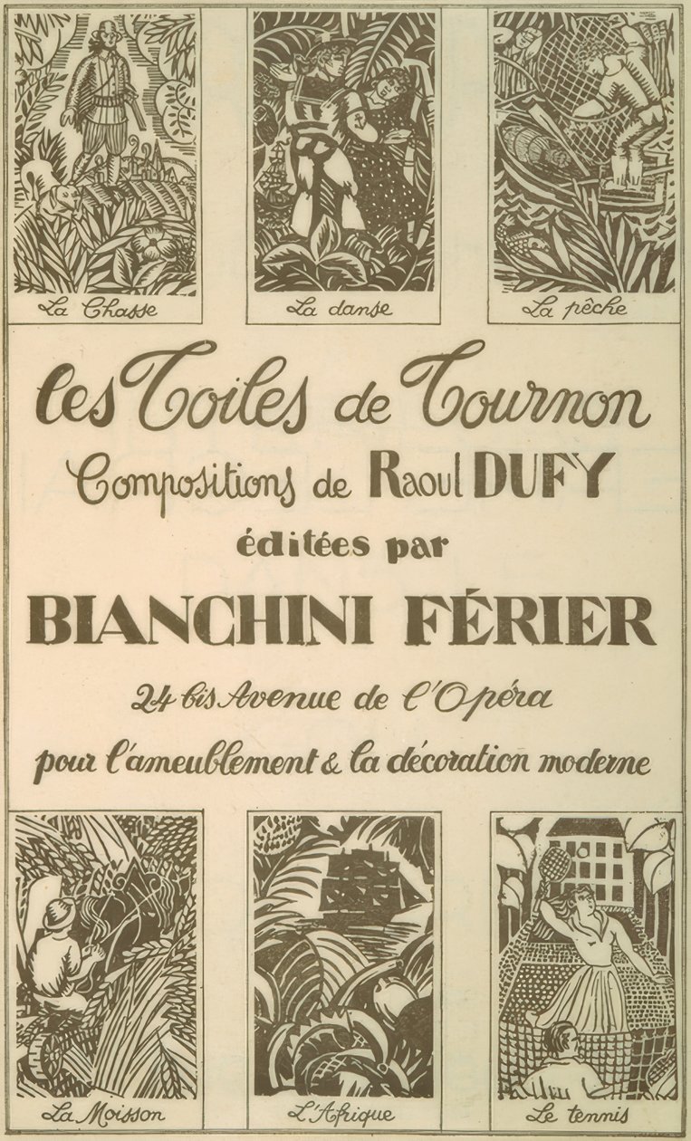Reklame for Tournon-lærreder af Raoul Dufy