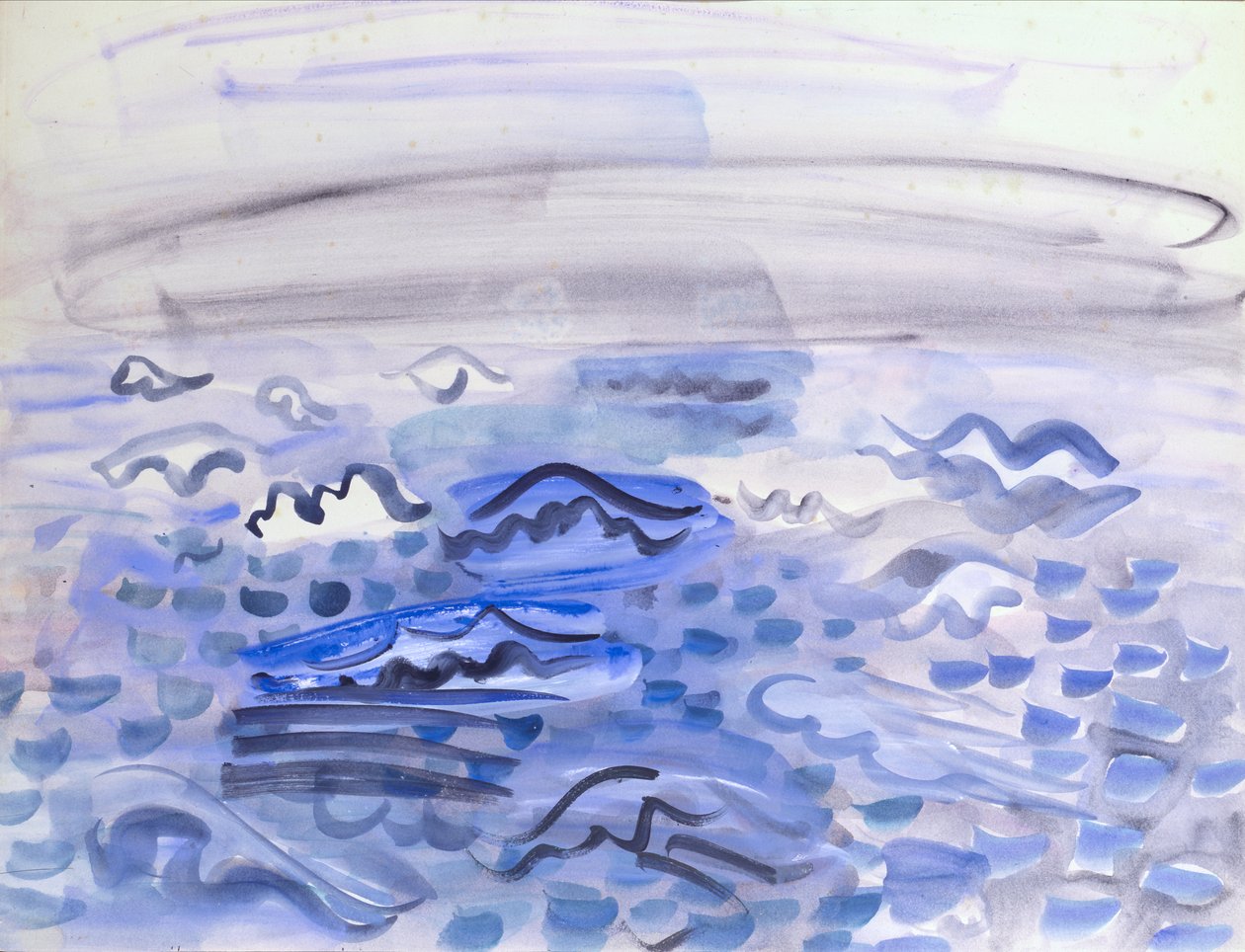 Undersøgelse af bølger af Raoul Dufy