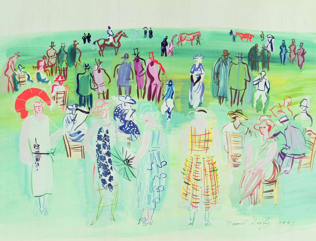 Poiret-modellerne ved løbene af Raoul Dufy