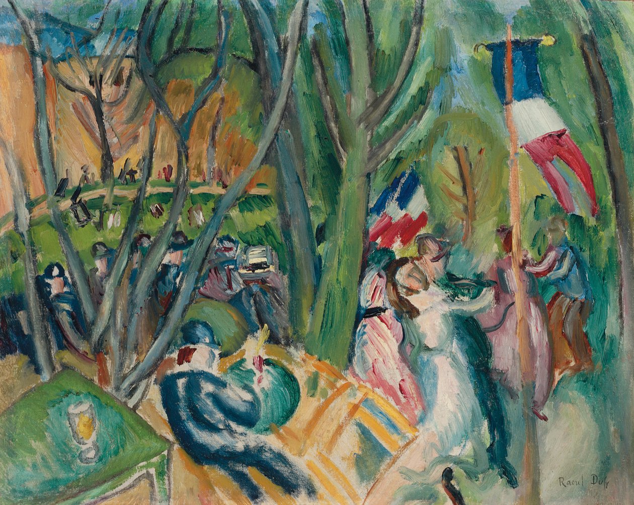 Den folkelige dans; Le Bal Populaire af Raoul Dufy