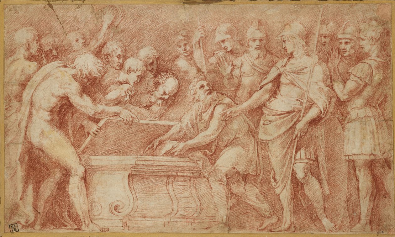 Alexander forpligter sig til sikkerheden af Homer, WA1935.152 af Raffaello Sanzio Raphael