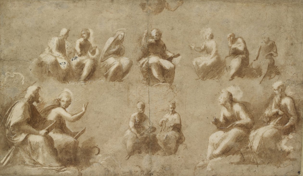 Kristus og de hellige i herlighed af Raffaello Sanzio Raphael