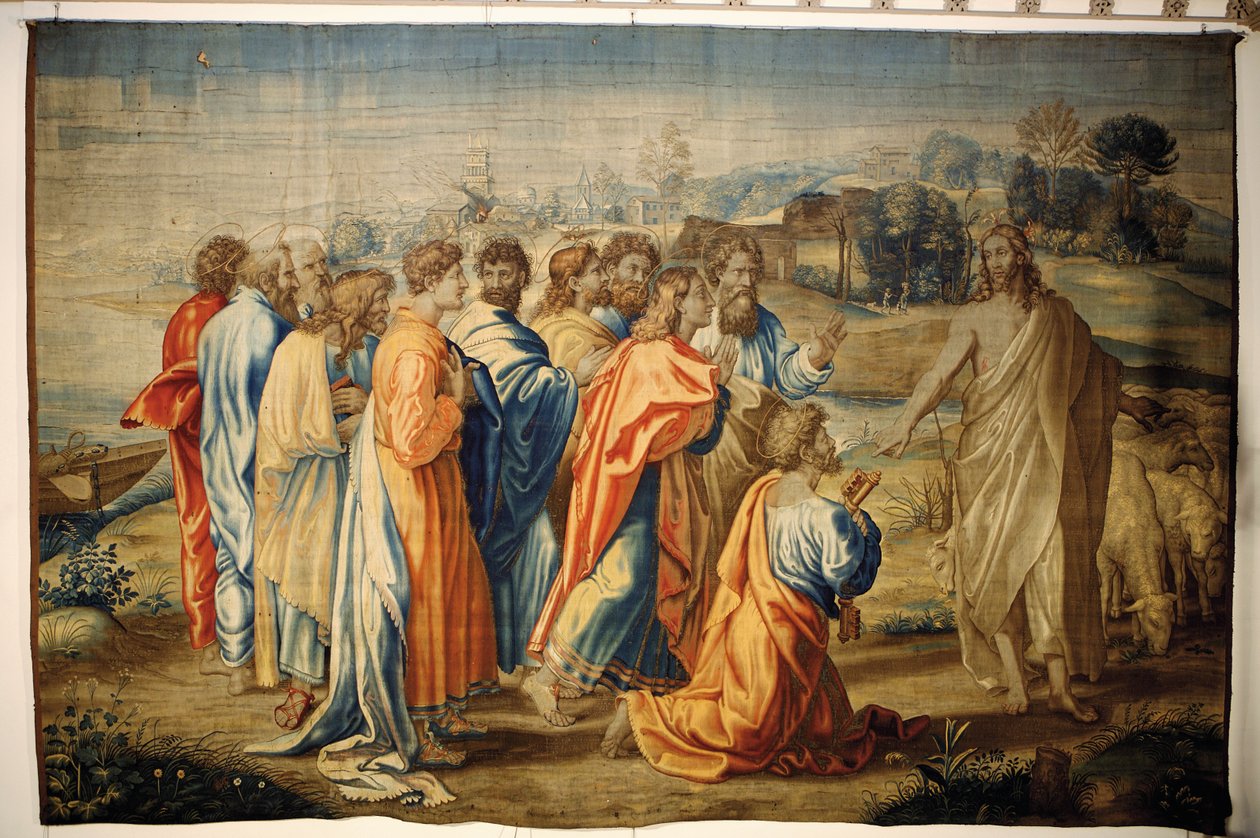 Kristi anklage til Peter (tæppe) af Raffaello Sanzio Raphael