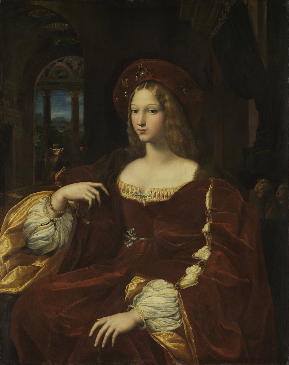 Portræt af Joan of Aragon af Raffaello Sanzio Raphael