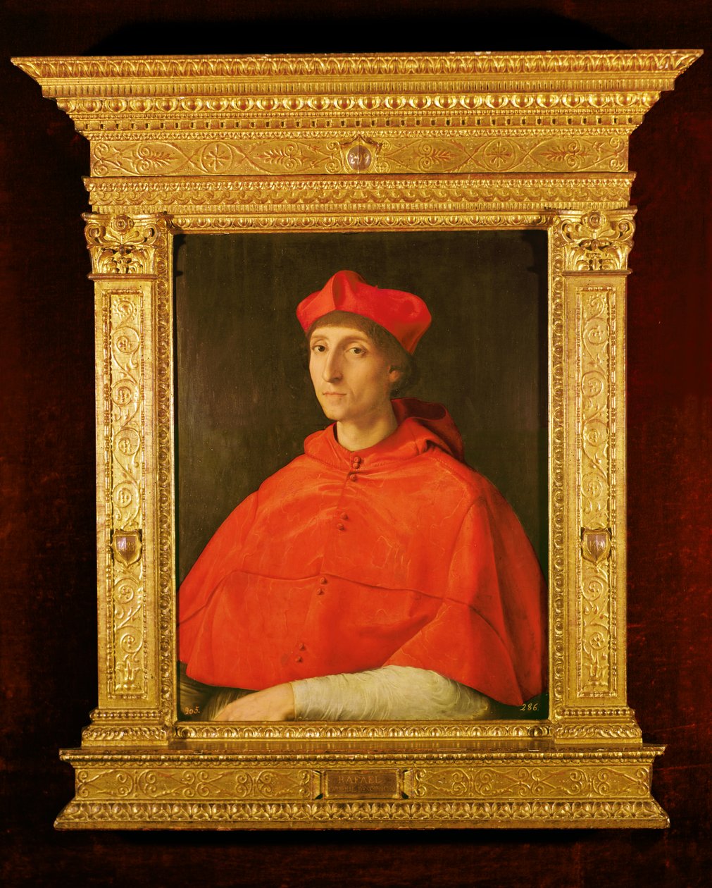 Portræt af en kardinal, ca. 1510 (olie på træ) af Raffaello Sanzio Raphael