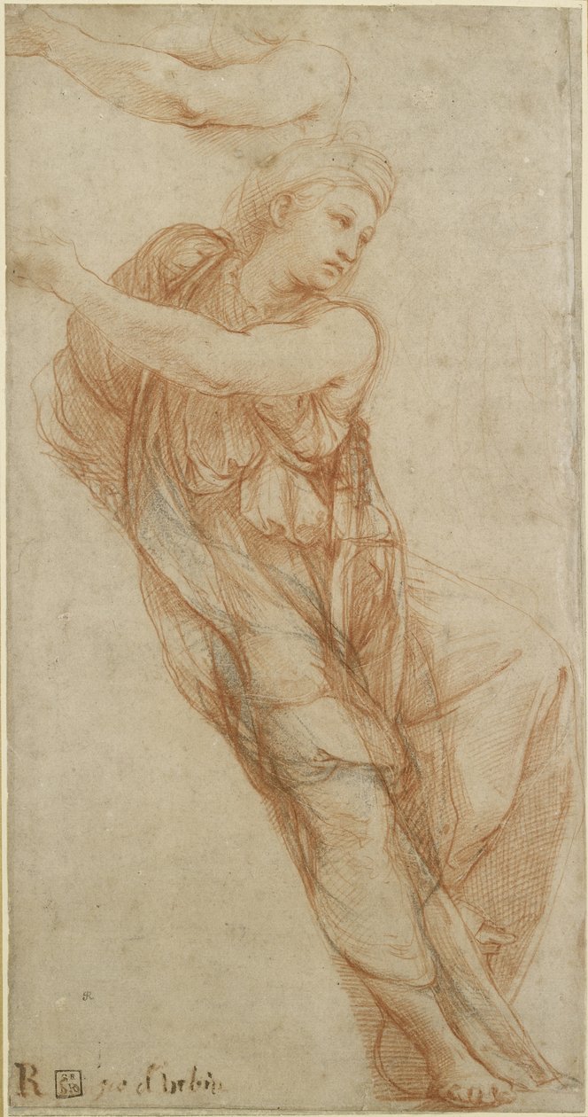 Den frygiske sibylle, WA1846.203 af Raffaello Sanzio Raphael