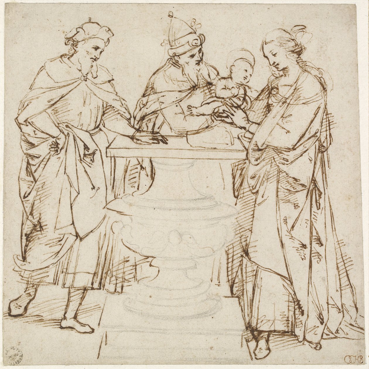 Præsentationen i templet, WA1855.89 af Raffaello Sanzio Raphael