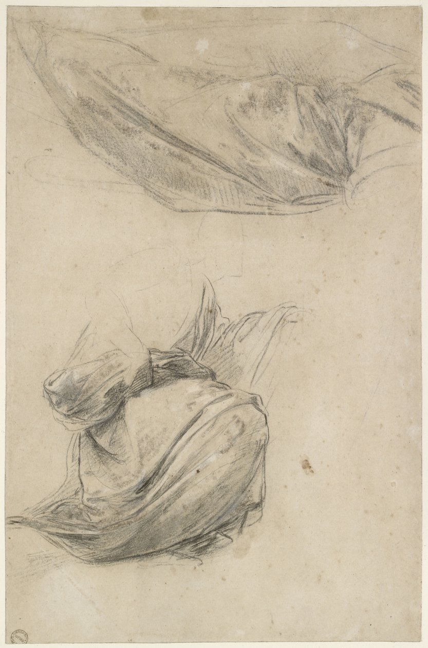 To studier af draperi, WA1846.184 af Raffaello Sanzio Raphael