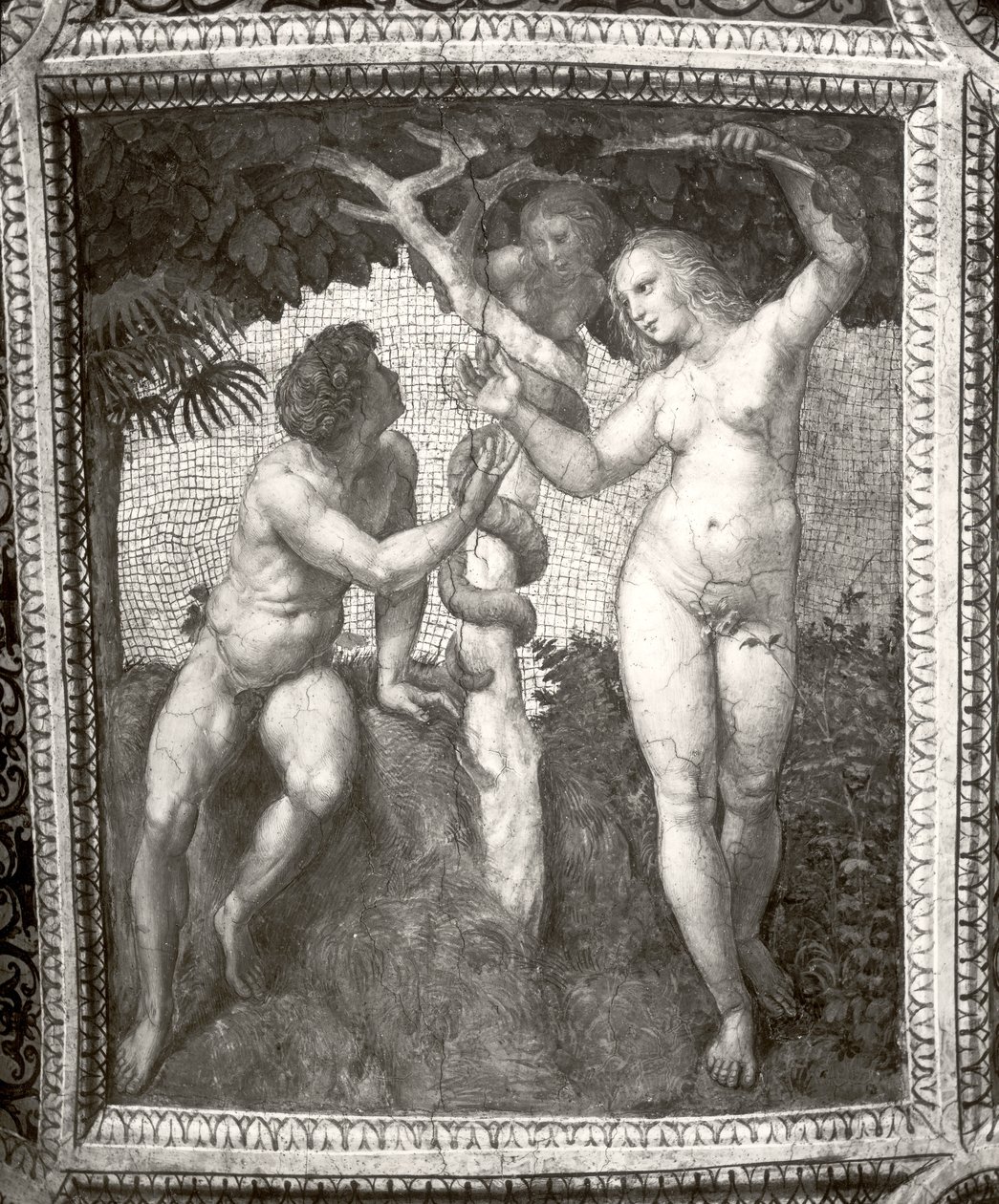 Adam og Eva, fra Stanza della Segnatura, ca. 1508-11 af Raffaello Sanzio Raphael