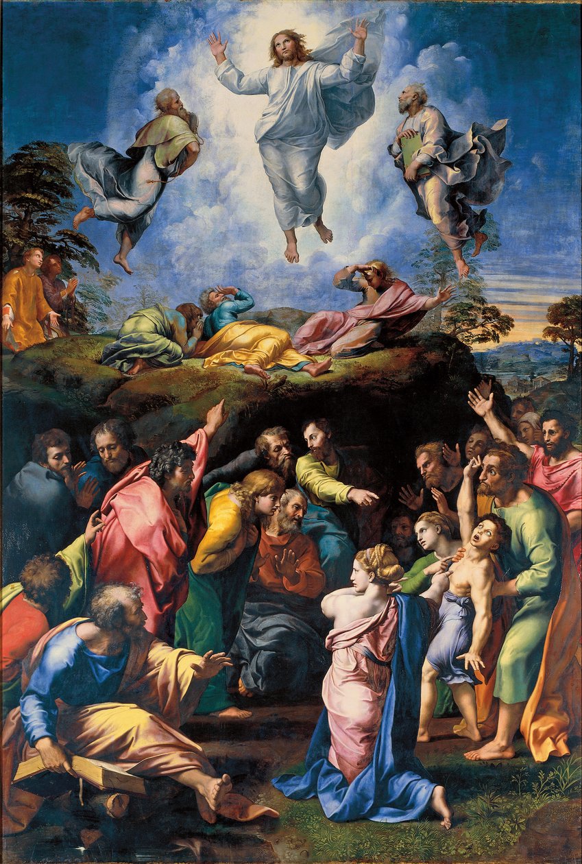 The Transfiguration, c.1519-20 (olie på panel) af Raphael